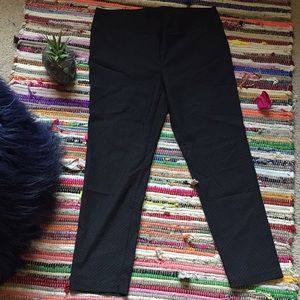 Print Cropped Dress Slacks | Size XL